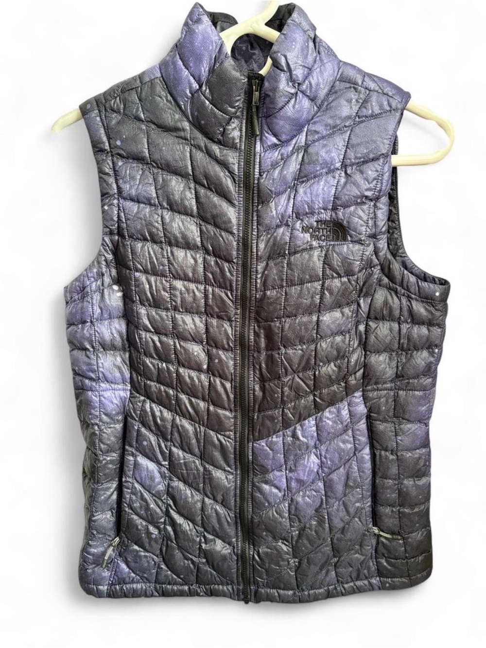 The North Face Women’s Purple and Black Quilted Packable Vest